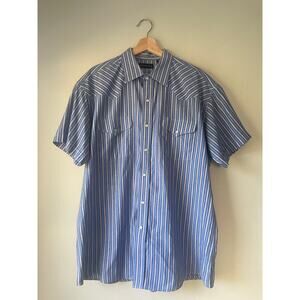 Panhandle Slim Striped Pearl Snap Western Shirt – Men’s L/XL